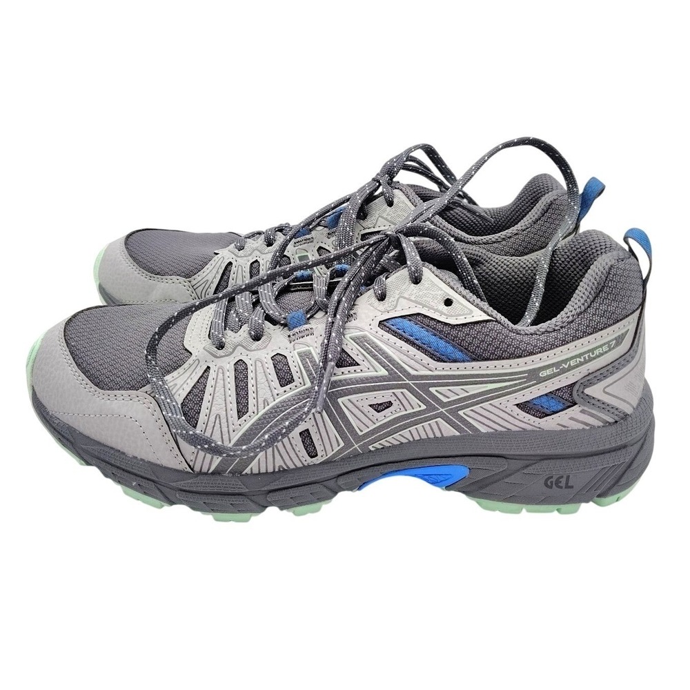 Asics Gel-Venture 7 Womens Trail Running Shoes Size 7 Wide Gray 1012A477